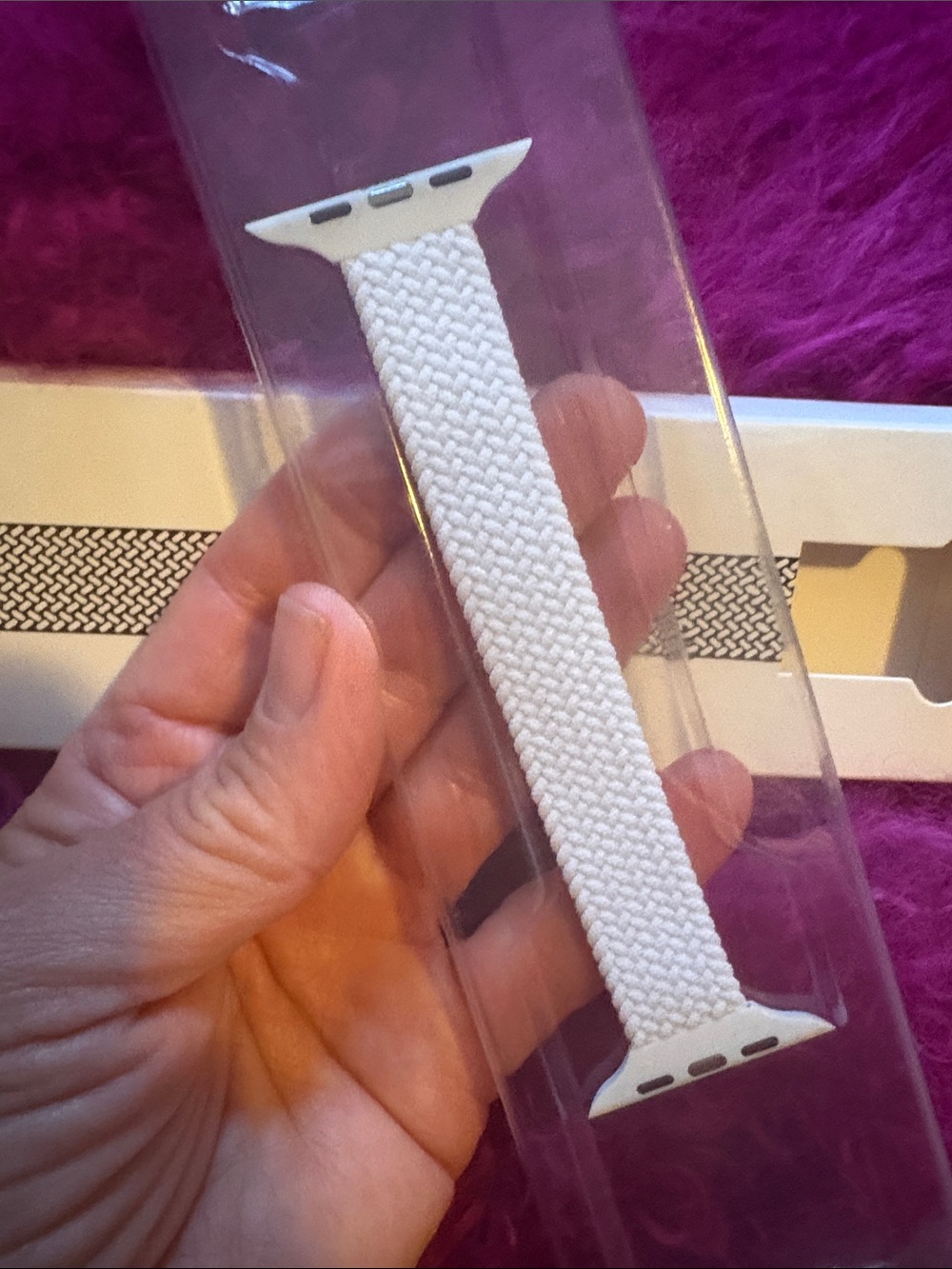 NIB Solace Bands Slim Imperium Loop Apple Compatible Watch Band XS White